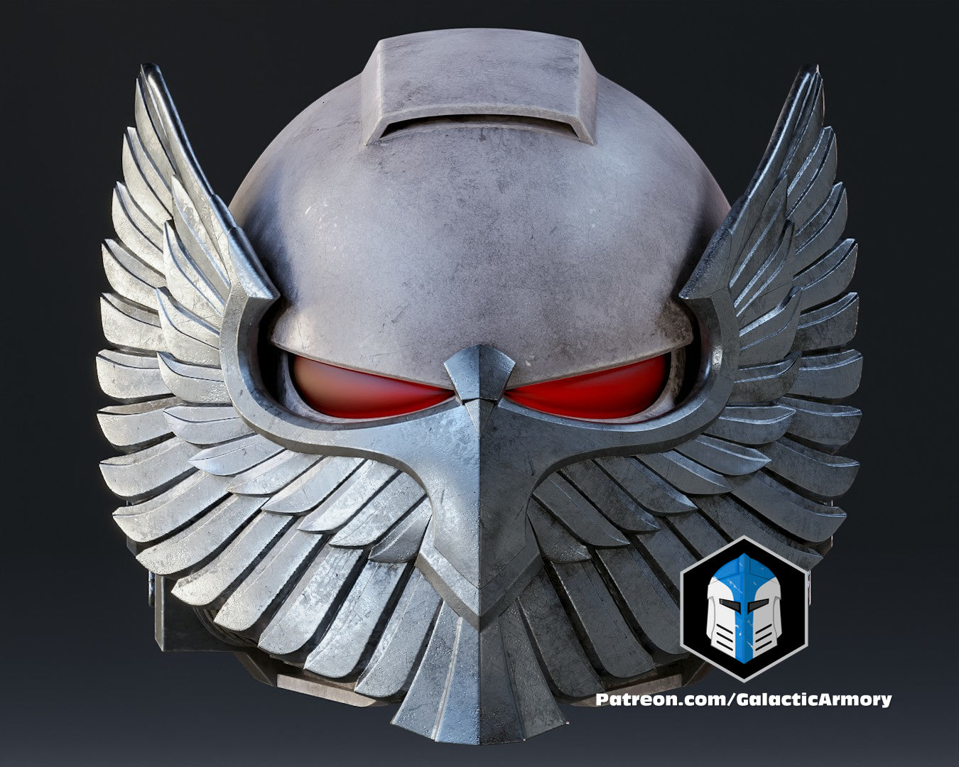 Grimdark: Power Armour Helmet - Bulwark - Prop or Cosplay