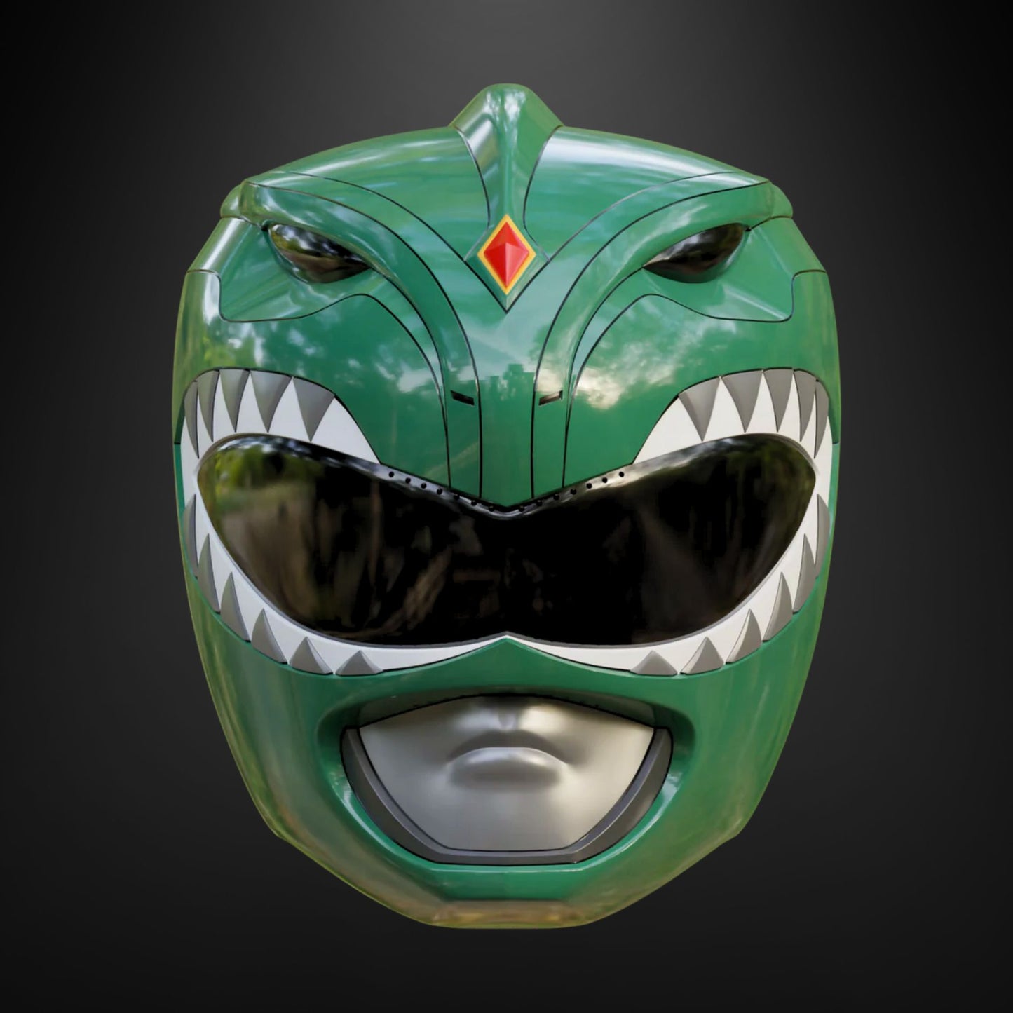 Power Rangers (MMPR): Green Ranger Helmet - Prop or Replica