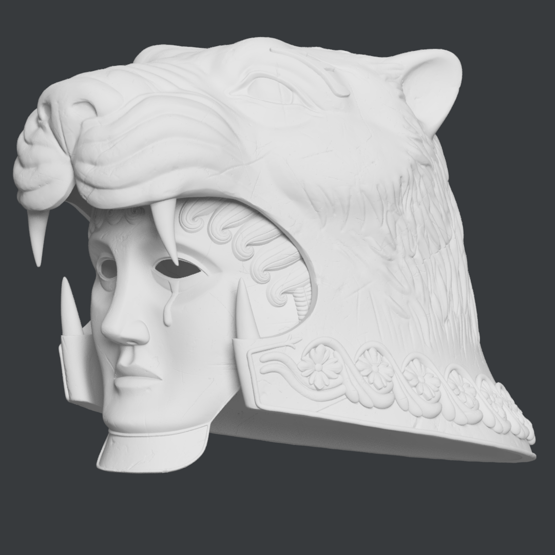 خوذة Gladiator: Tigris of Gaul - دعامة أو تنكرية (مجموعة أدوات DIY الخام)